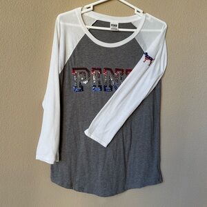 VS PINK Baseball Tee